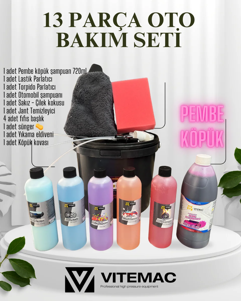 13 Parça Oto Bakım Seti Vitemac