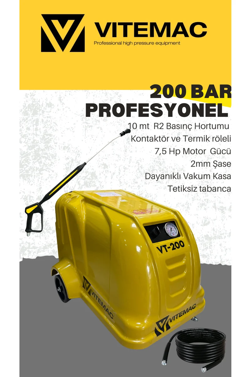 OTO YIKAMA SETİ 2 Lİ SET  200 BAR YIKAMA  VE  100 LİTRE KÖPÜK TANKI