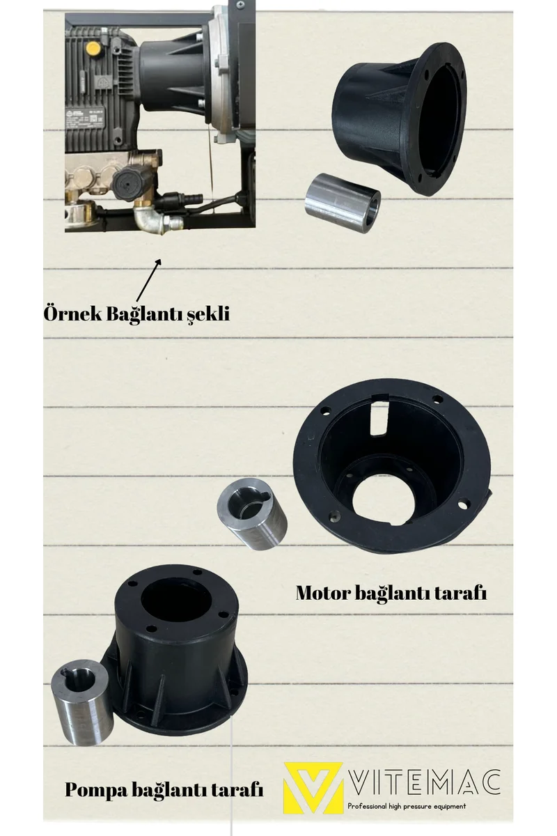 Vitemac Yıkama makinası Flanş ve kaplin takımı